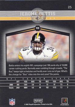 2001 Playoff Honors #25 Jerome Bettis Back