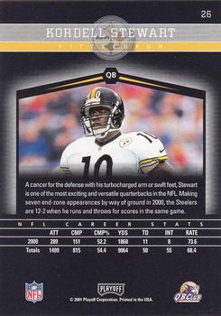 2001 Playoff Honors #26 Kordell Stewart Back
