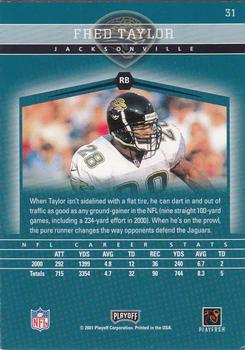 2001 Playoff Honors #31 Fred Taylor Back