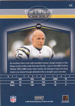 2001 Playoff Honors #48 Tim Dwight Back