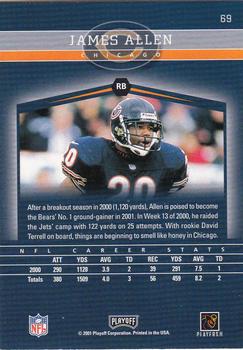 2001 Playoff Honors #69 James Allen Back
