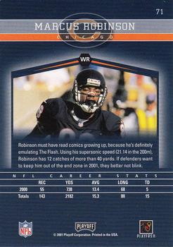 2001 Playoff Honors #71 Marcus Robinson Back