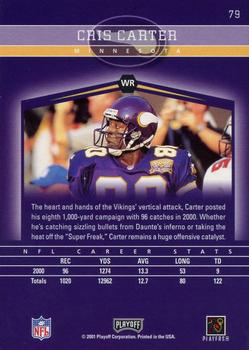 2001 Playoff Honors #79 Cris Carter Back