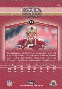 2001 Playoff Honors #96 Jeff Garcia Back