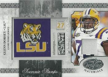 2008 Leaf Certified Materials - Souvenir Stamps College Material College Logo #SSC-8 Glenn Dorsey Front