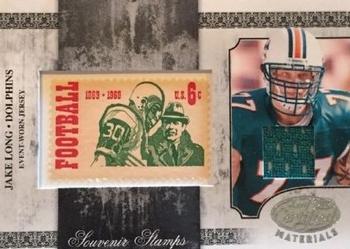2008 Leaf Certified Materials - Souvenir Stamps Material 1969 Stamp #SS-11 Jake Long Front