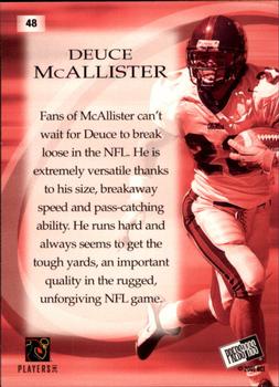 2001 Press Pass #48 Deuce McAllister Back