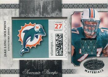 2008 Leaf Certified Materials - Souvenir Stamps Material Pro Team Logos #SS-11 Jake Long Front