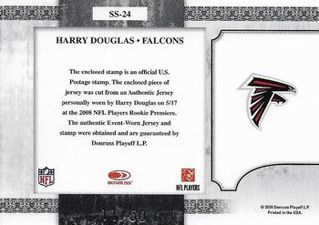 2008 Leaf Certified Materials - Souvenir Stamps Material Pro Team Logos #SS-24 Harry Douglas Back