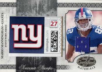 2008 Leaf Certified Materials - Souvenir Stamps Material Pro Team Logos #SS-26 Mario Manningham Front
