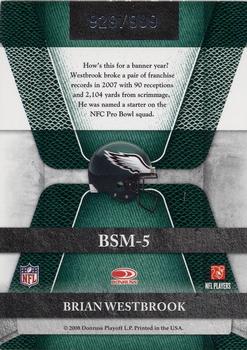 2008 Leaf Limited - Banner Season #BSM-5 Brian Westbrook Back