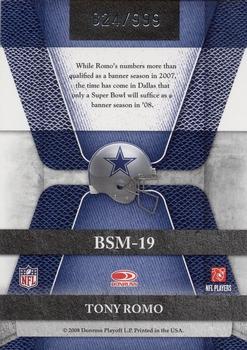 2008 Leaf Limited - Banner Season #BSM-19 Tony Romo Back