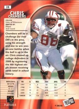 2001 Press Pass SE #28 Chris Chambers Back