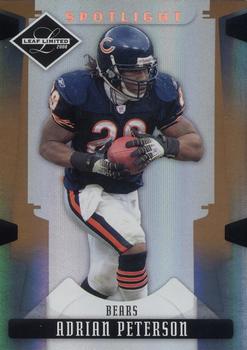 2008 Leaf Limited - Bronze Spotlight #18 Adrian Peterson Front