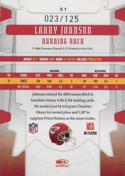 2008 Leaf Limited - Bronze Spotlight #51 Larry Johnson Back