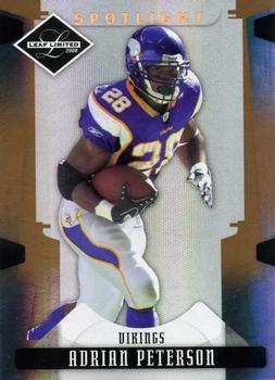2008 Leaf Limited - Bronze Spotlight #57 Adrian Peterson Front