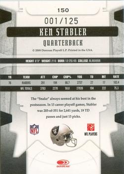 2008 Leaf Limited - Bronze Spotlight #150 Ken Stabler Back