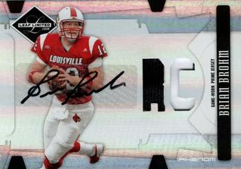 2008 Leaf Limited - College Phenoms Jersey Autographs #302 Brian Brohm Front