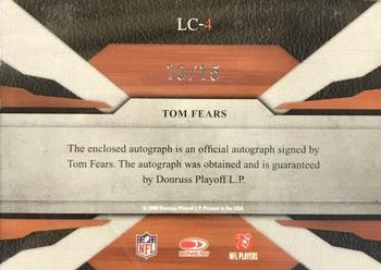 2008 Leaf Limited - Cuts Autographs #LC-4 Tom Fears Back