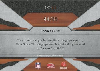 2008 Leaf Limited - Cuts Autographs #LC-11 Hank Stram Back