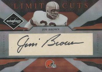 2008 Leaf Limited - Cuts Autographs #LC-22 Jim Brown Front