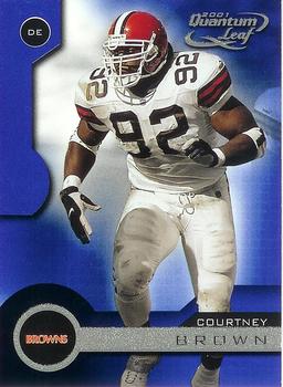 2001 Quantum Leaf #44 Courtney Brown Front