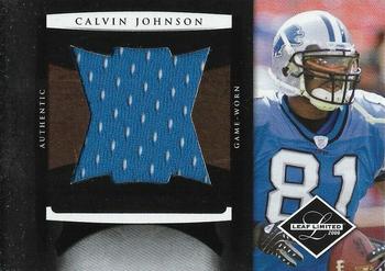 2008 Leaf Limited - Jumbo Jerseys #6 Calvin Johnson Front