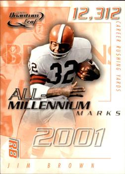 2001 Quantum Leaf - All-Millennium Marks #A MAR-6 Jim Brown Front