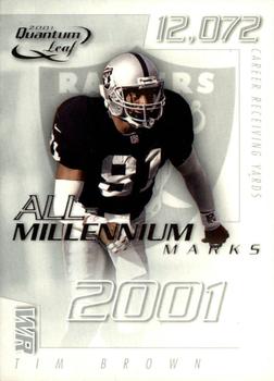 2001 Quantum Leaf - All-Millennium Marks #A MAR-20 Tim Brown Front