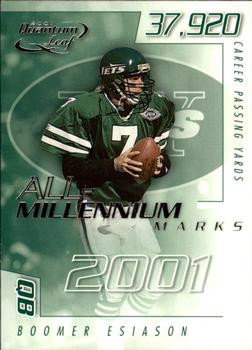 2001 Quantum Leaf - All-Millennium Marks #A MAR-28 Boomer Esiason Front