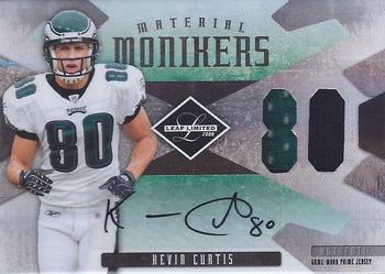 2008 Leaf Limited - Material Monikers Jersey Number #MM-19 Kevin Curtis Front