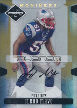 2008 Leaf Limited - Monikers Autographs Gold #246 Jerod Mayo Front