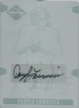 2008 Leaf Limited - Printing Plates Cyan #123 Daryle Lamonica Front