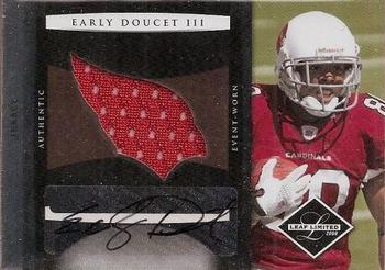 2008 Leaf Limited - Rookie Jumbo Jerseys Autographs Team Logo #29 Early Doucet Front