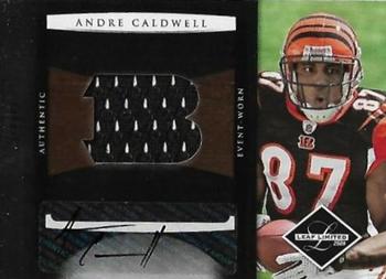2008 Leaf Limited - Rookie Jumbo Jerseys Autographs Team Logo #33 Andre Caldwell Front