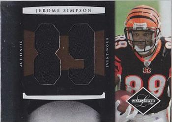 2008 Leaf Limited - Rookie Jumbo Jerseys Jersey Number #16 Jerome Simpson Front