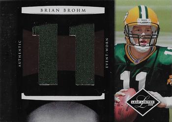 2008 Leaf Limited - Rookie Jumbo Jerseys Jersey Number #17 Brian Brohm Front