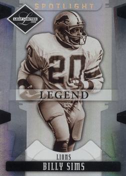 2008 Leaf Limited - Silver Spotlight #107 Billy Sims Front