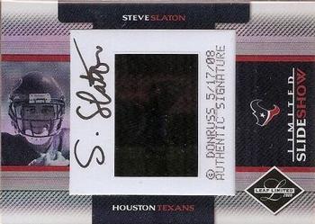 2008 Leaf Limited - Slideshow Autographs #SS 1 Steve Slaton Front