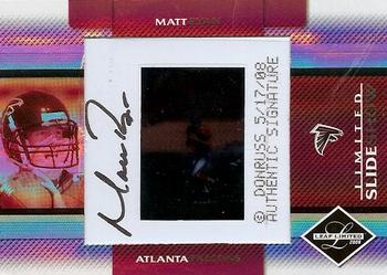 2008 Leaf Limited - Slideshow Autographs #SS 4 Matt Ryan Front
