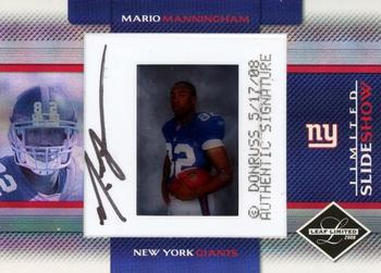 2008 Leaf Limited - Slideshow Autographs #SS 6 Mario Manningham Front