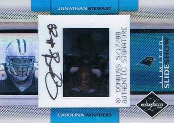 2008 Leaf Limited - Slideshow Autographs #SS 12 Jonathan Stewart Front