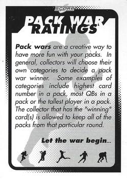 2001 Score #NNO Pack War Ratings Front