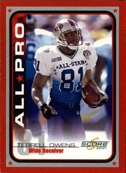 2001 Score #221 Terrell Owens Front
