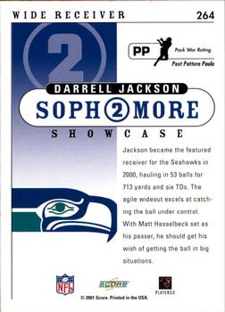 2001 Score #264 Darrell Jackson Back