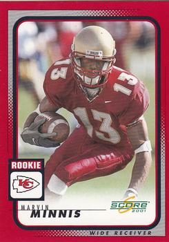 2001 Score #313 Marvin Minnis Front