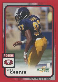 2001 Score #320 Andre Carter Front