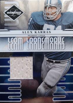 2008 Leaf Limited - Team Trademarks Materials #T-1 Alex Karras Front