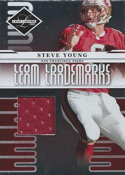 2008 Leaf Limited - Team Trademarks Materials #T-14 Steve Young Front