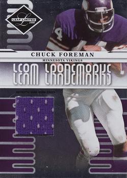 2008 Leaf Limited - Team Trademarks Materials #T-20 Chuck Foreman Front